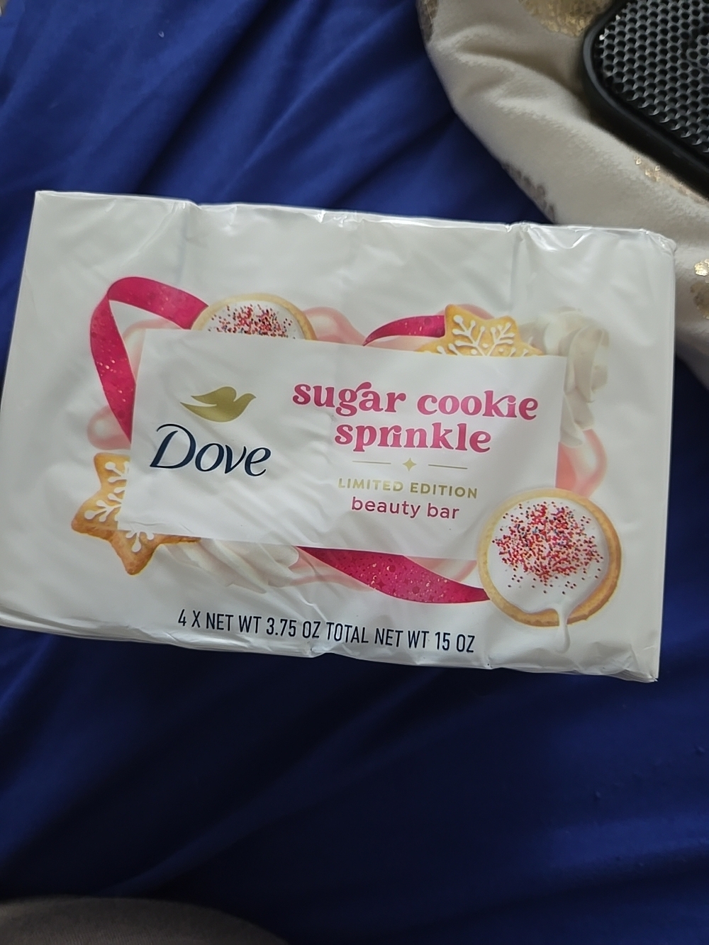 Brand New Dove Limited Edition Set Of 4 Sugar Cookie Sprinkle Beauty Bars